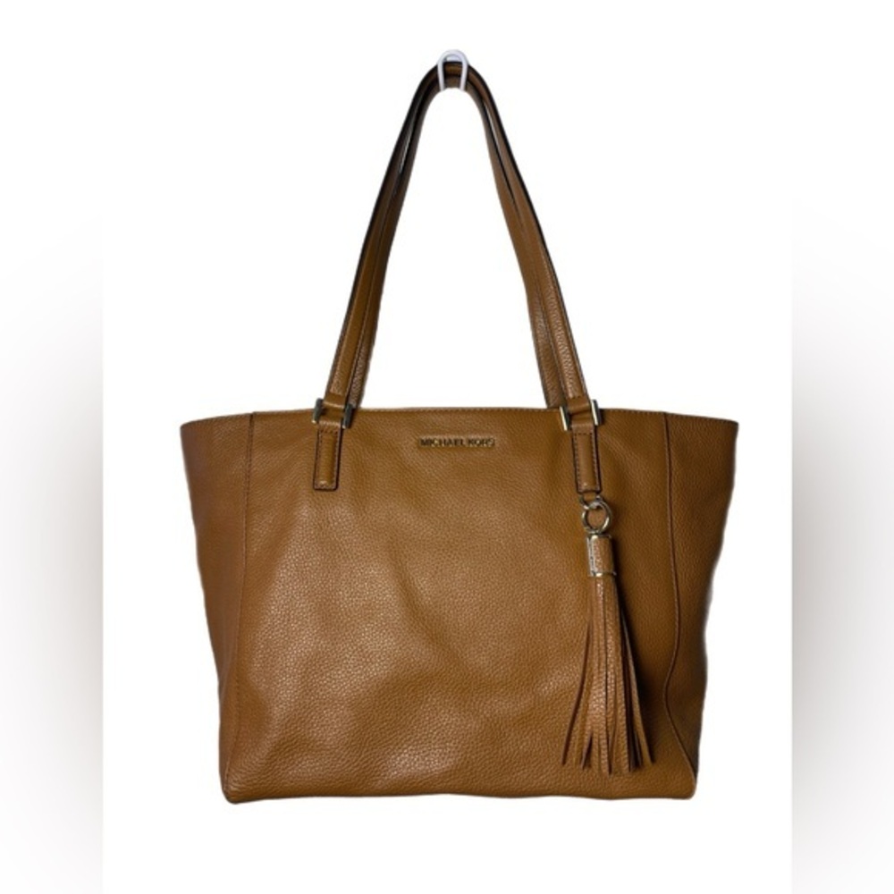 Michael Kors Large Camel Colored Pebbled Leather Tote